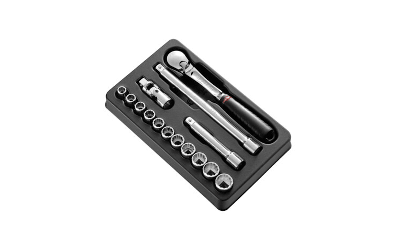 MOD.SL161112U 15Piece Imperial 1/2 in Standard Socket Set