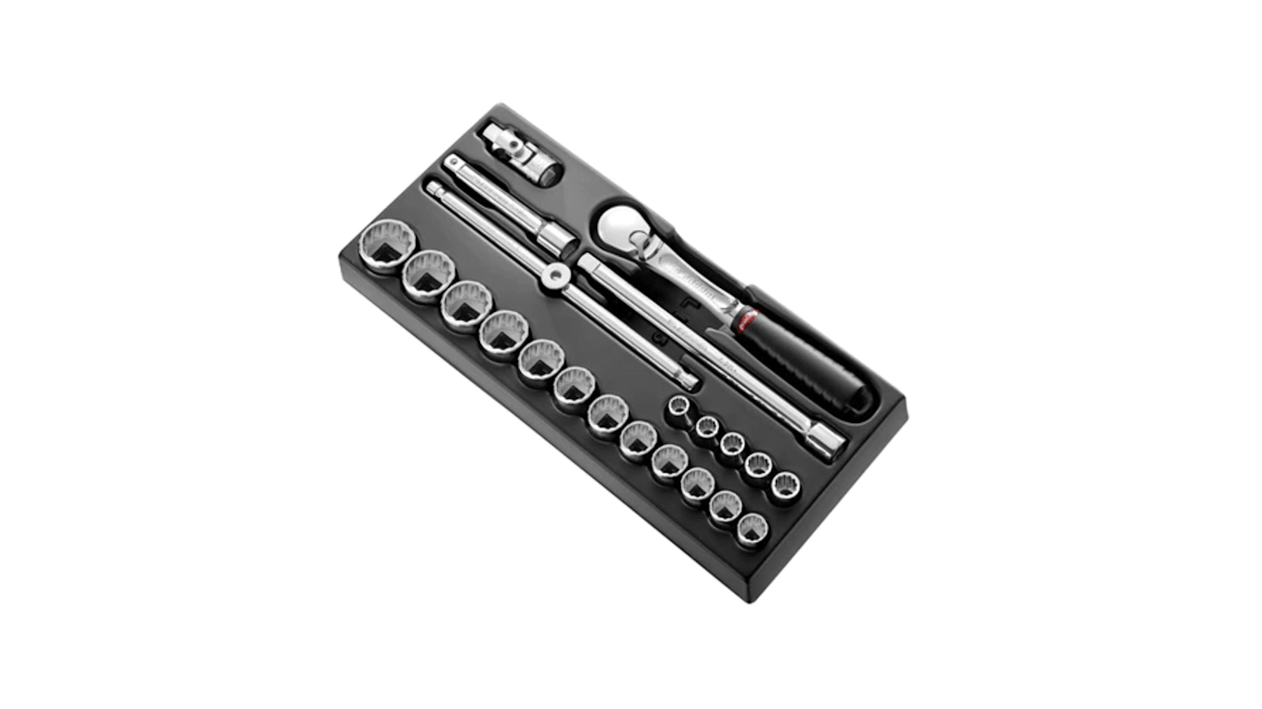 MOD.SL161212U 22Piece Imperial 1/2 in Standard Socket Set