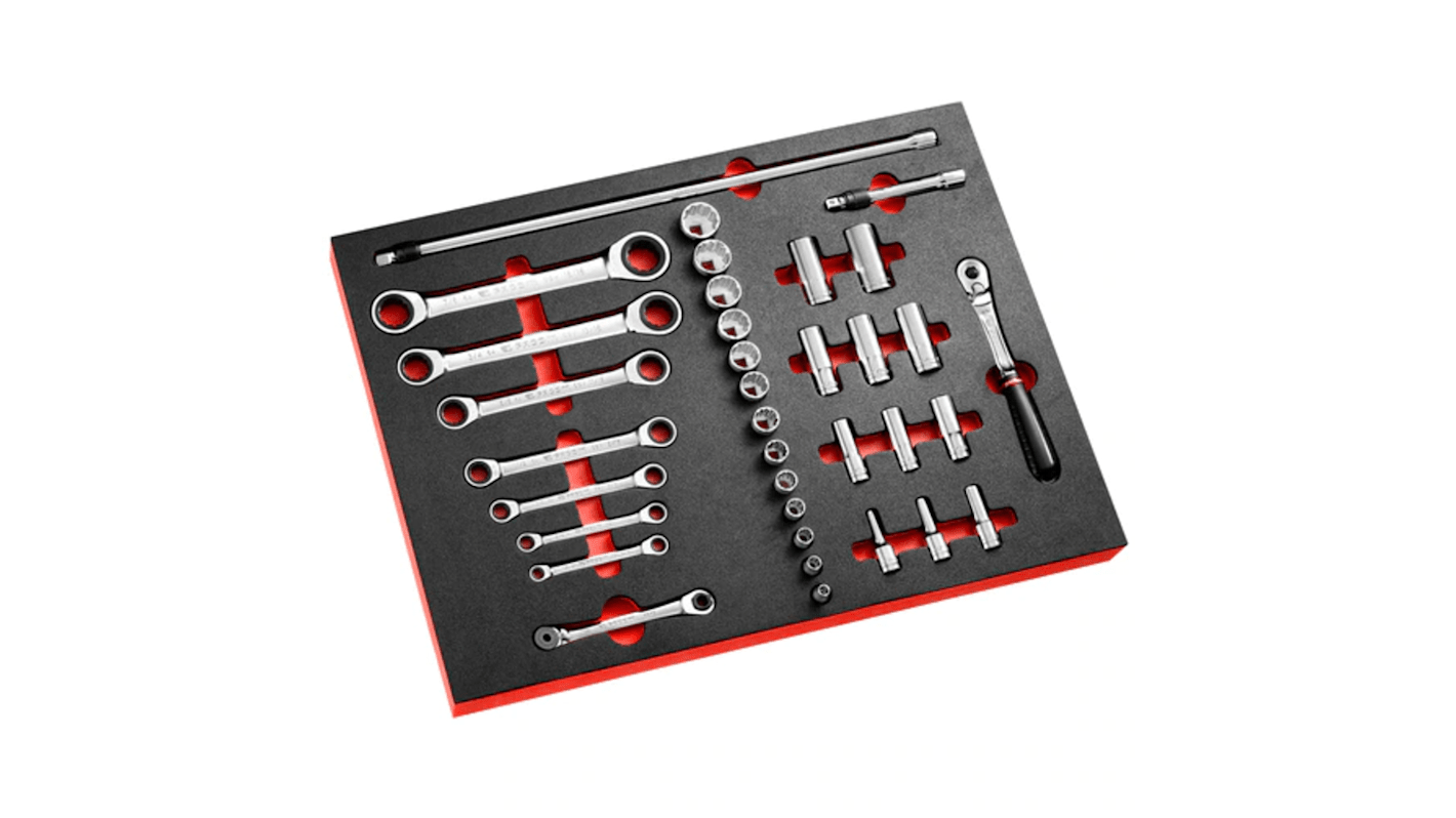 MODM.JL2U 35Piece Imperial 3/8 in Deep Socket/Standard Socket