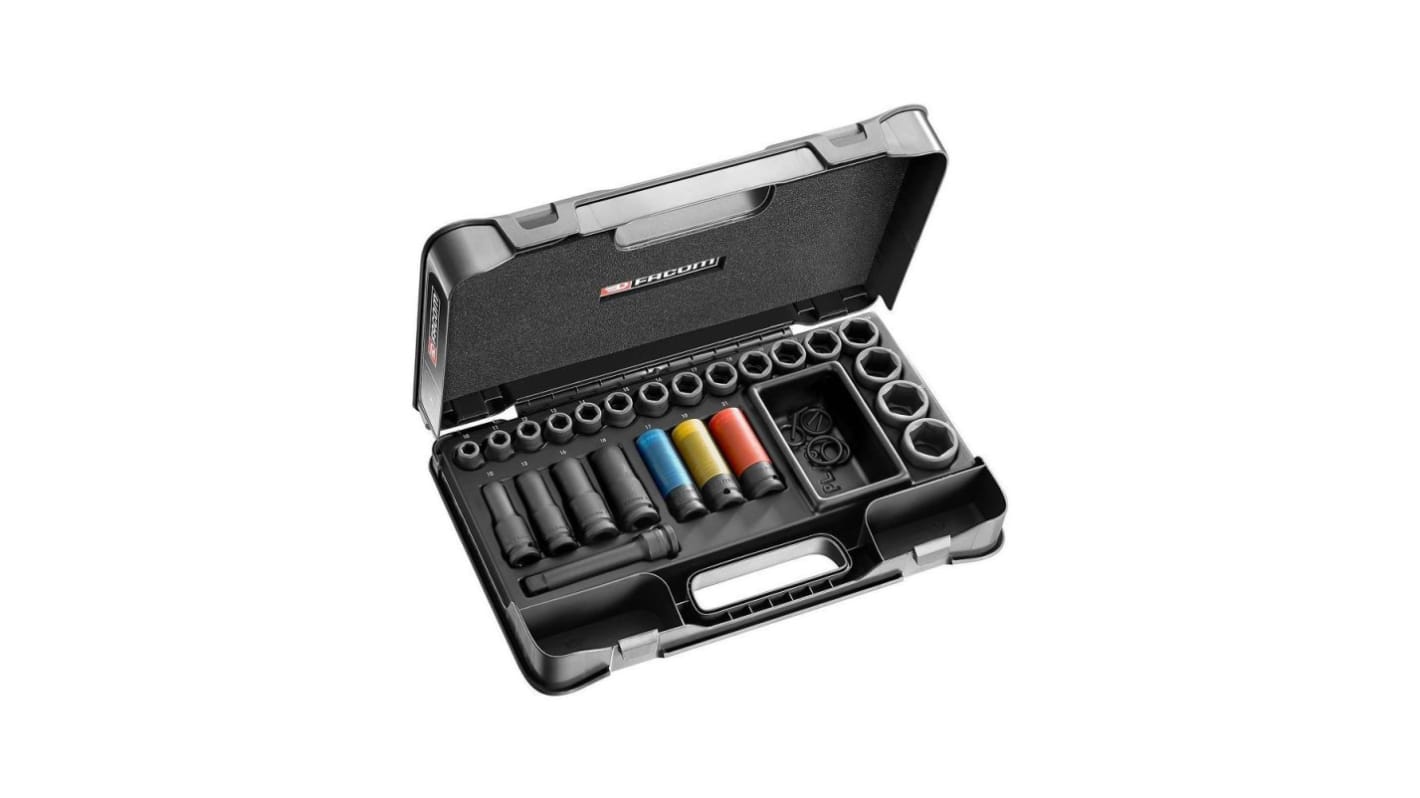 NS.550BPB 24Piece Metric 1/2 in Deep Impact Socket/Standard