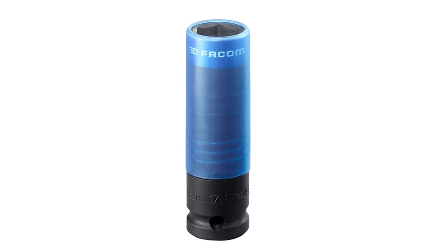 Vaso de impacto Facom perfil Vaso largo de impacto de 17mm, con cuadrado de 1/2 pulg.