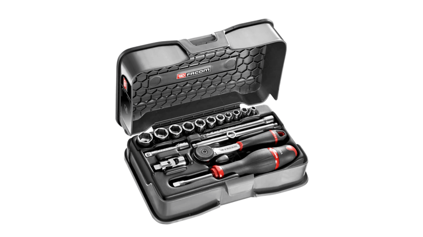 R.1612P6U 17Piece Imperial 1/4 in Standard Socket Set with