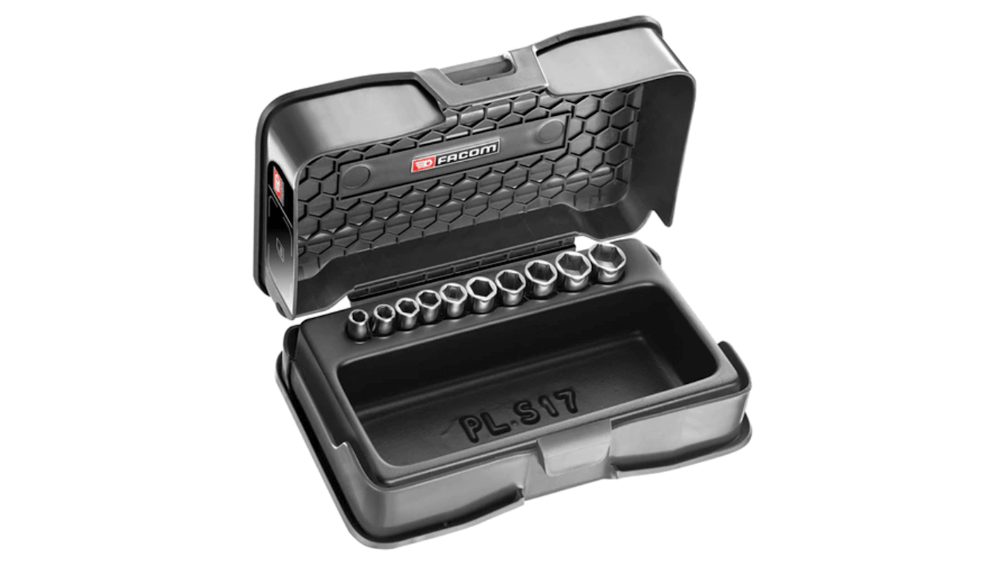 R.401 10Piece Metric 1/4 in Standard Socket Set , 6 point RS