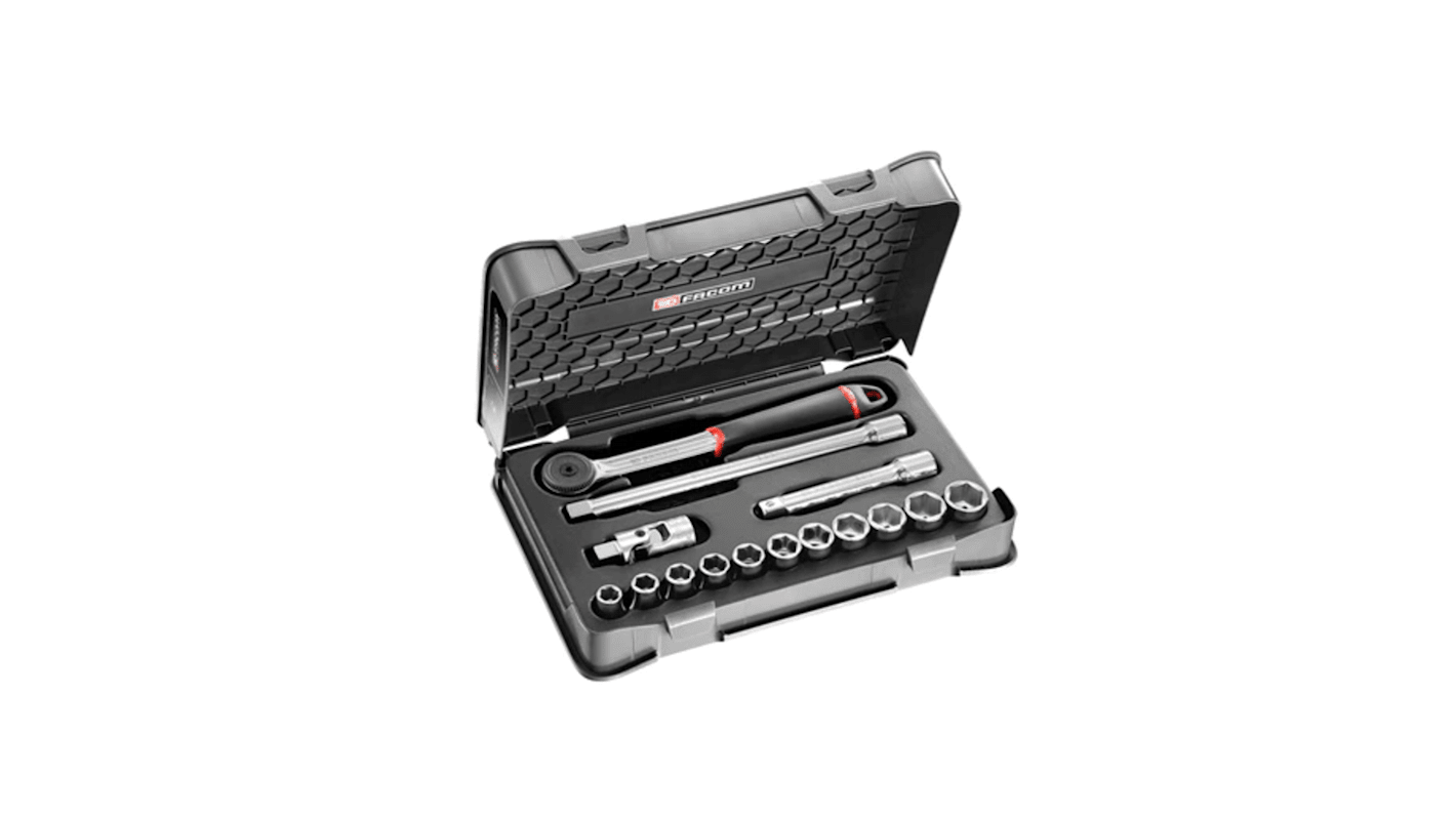 S.1611P6U 15Piece Imperial 1/2 in Standard Socket Set with
