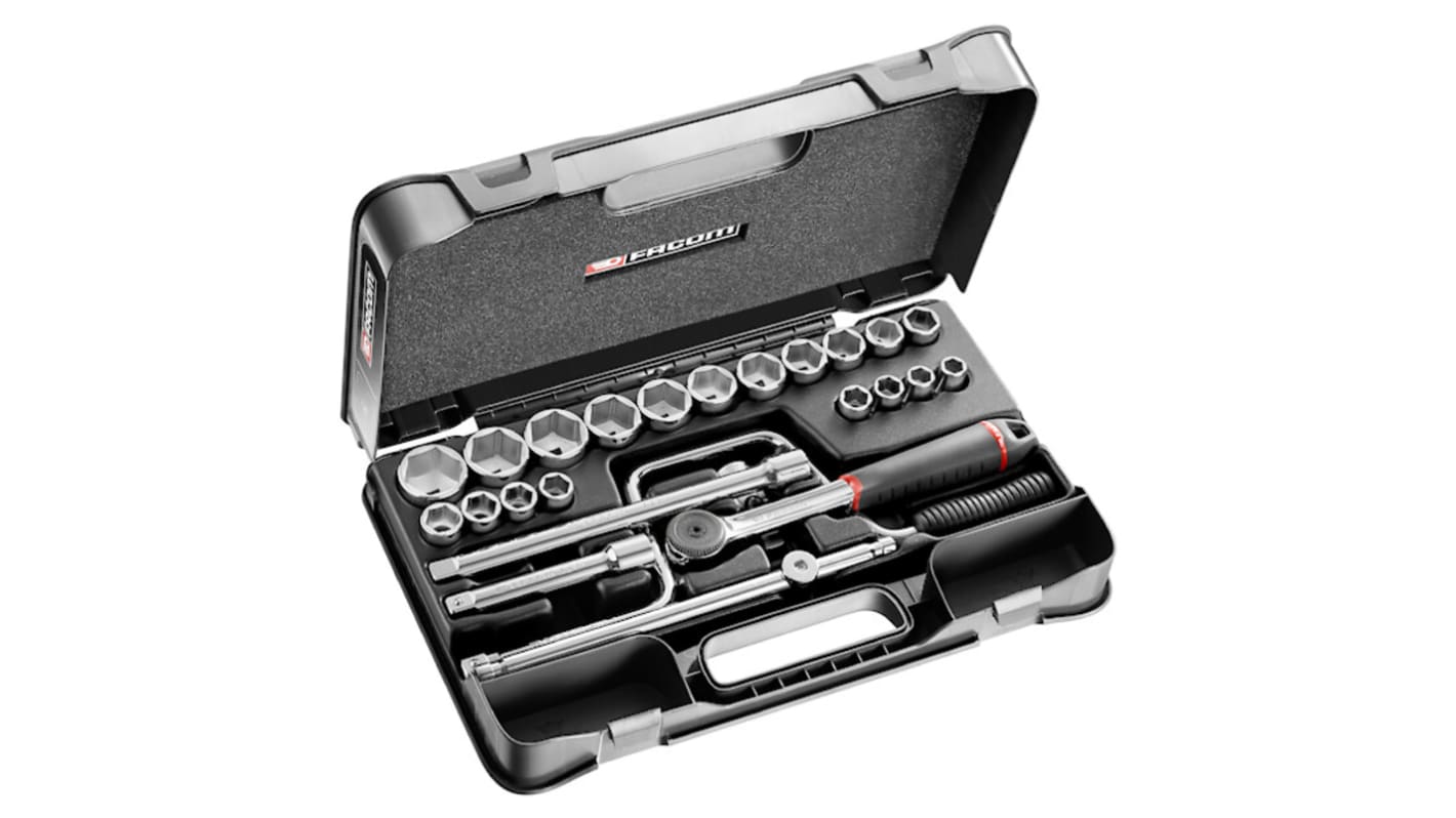 S.1613P6U 25Piece Imperial 1/2 in Standard Socket Set with