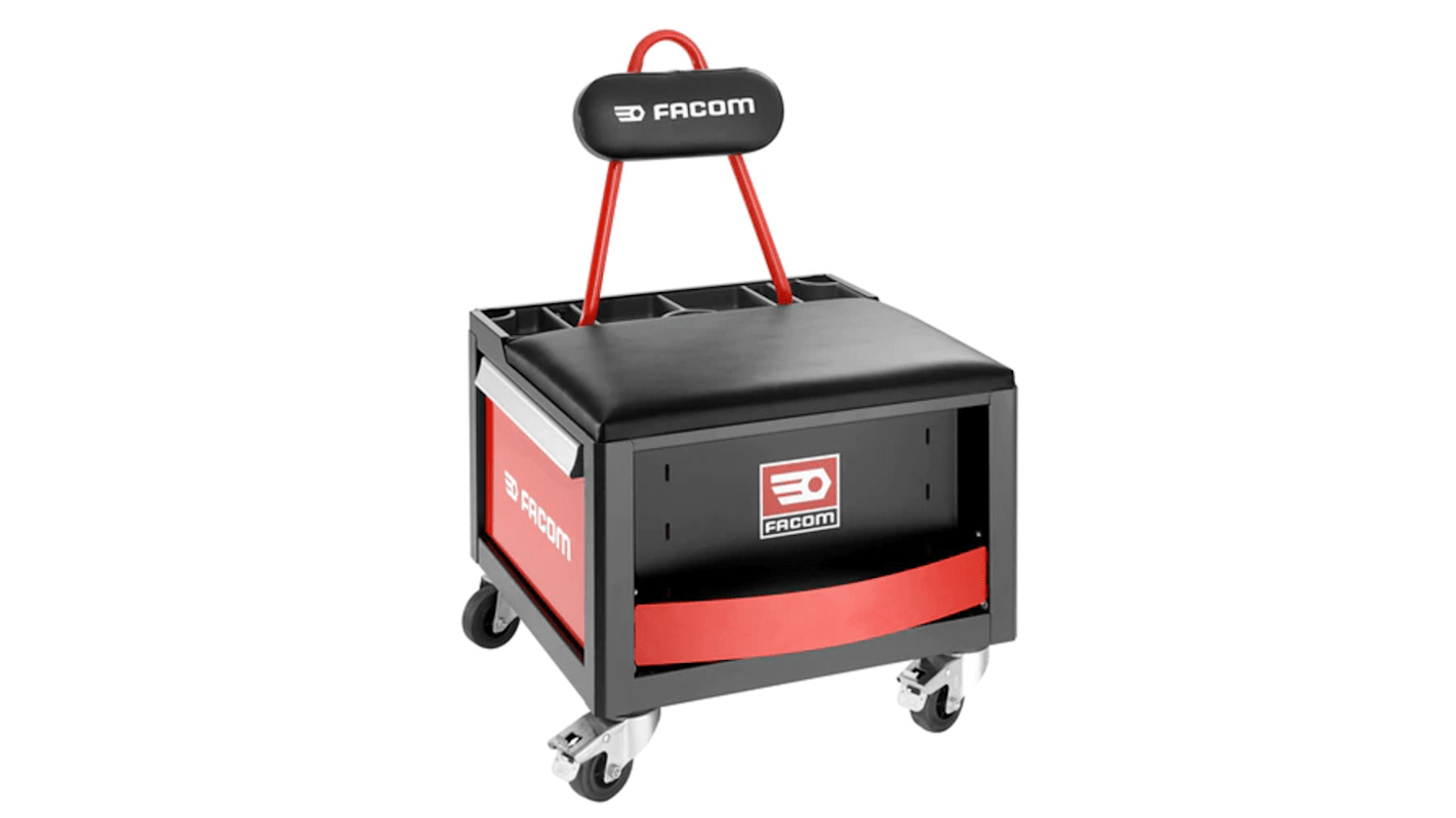 Maleta trolley para herramientas Facom con 2 cajones, 580mm (l.) x 540mm (an.) x 470mm (alt.)