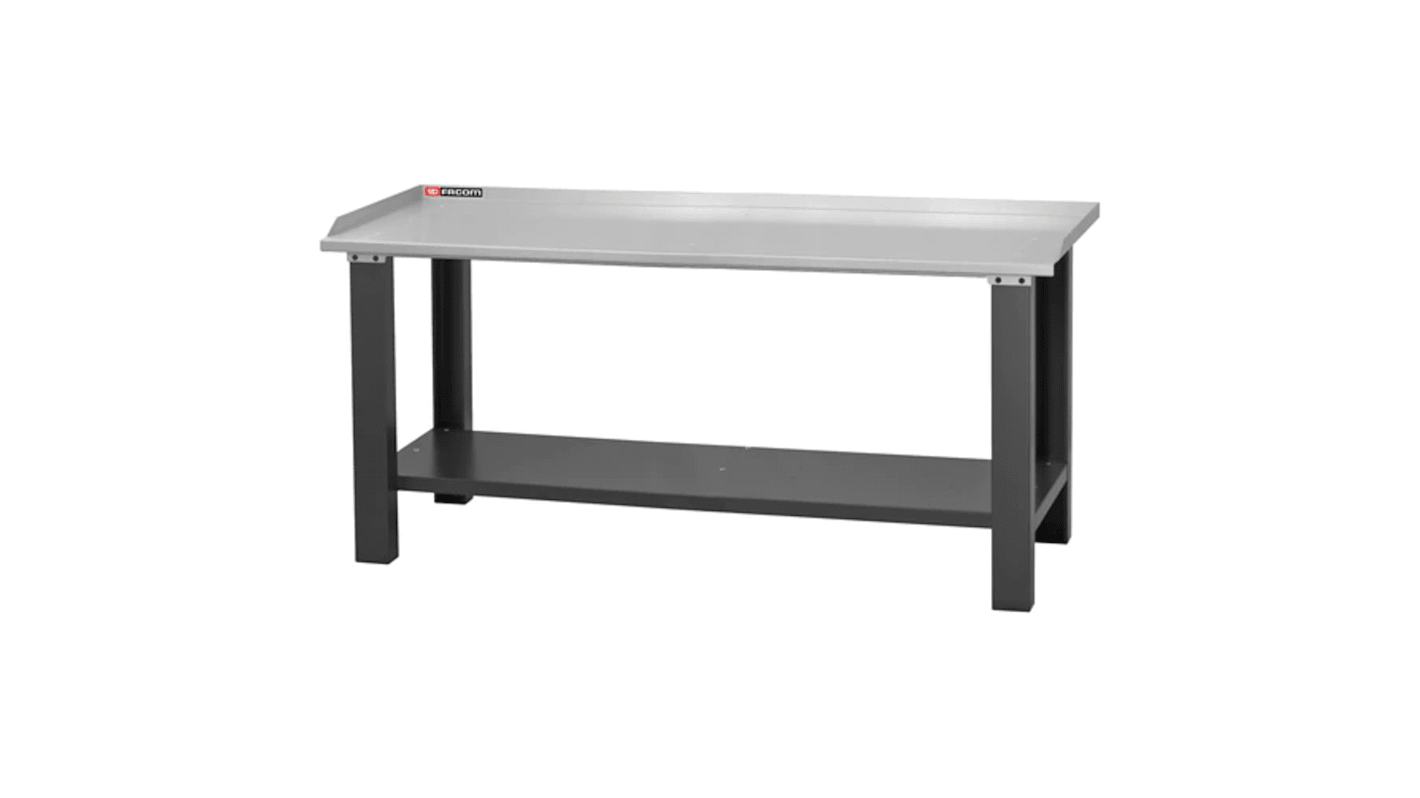 Facom Galvanised Steel Workbench, 700kg Max Load, 850mm x 2000mm