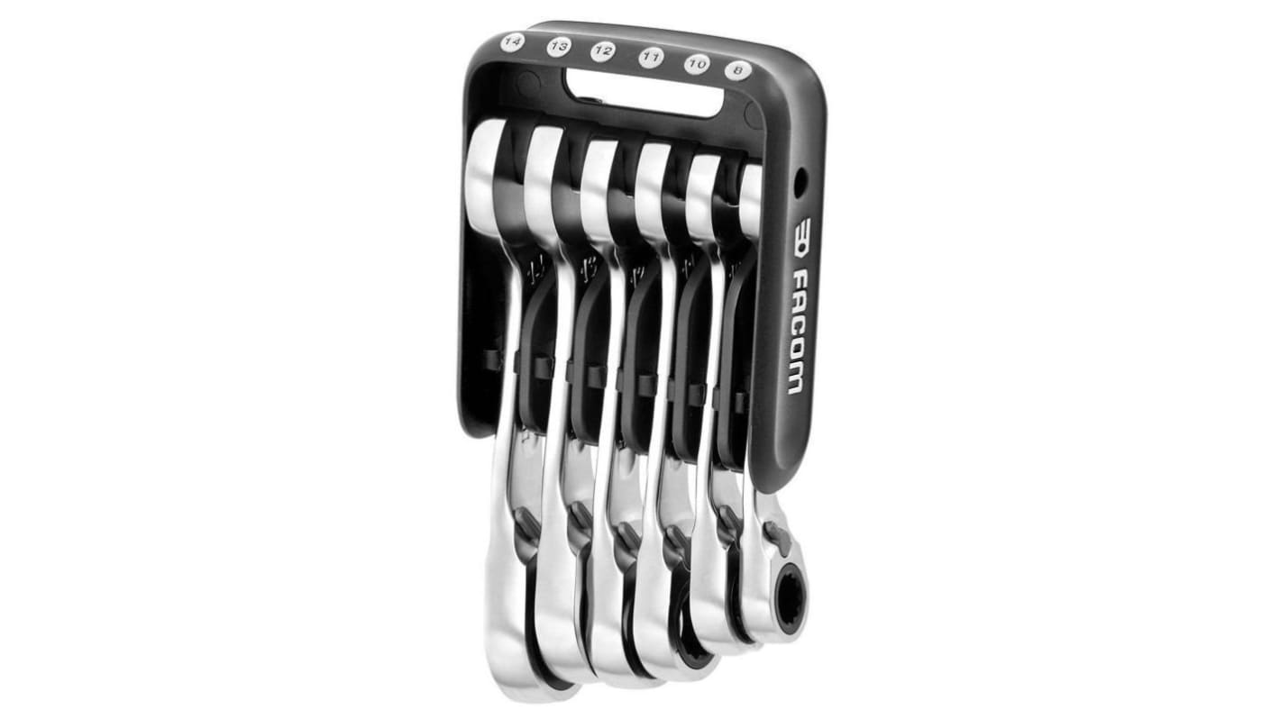 Facom 467BS Series 6-Piece Spanner Set, 8 → 14 mm