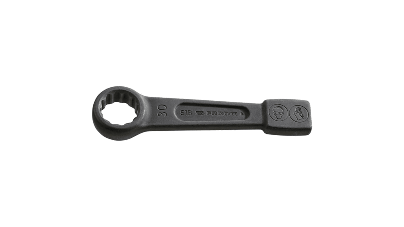Facom Single Ended Open Spanner, 27mm, Metric, 180 mm Overall