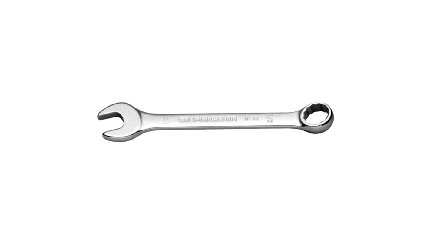 Facom Combination Ratchet Spanner, Imperial, Double Ended, 90 mm Overall