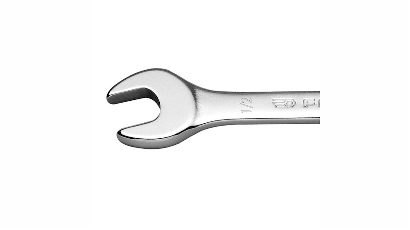 Facom Combination Ratchet Spanner, Imperial, Double Ended, 98 mm Overall