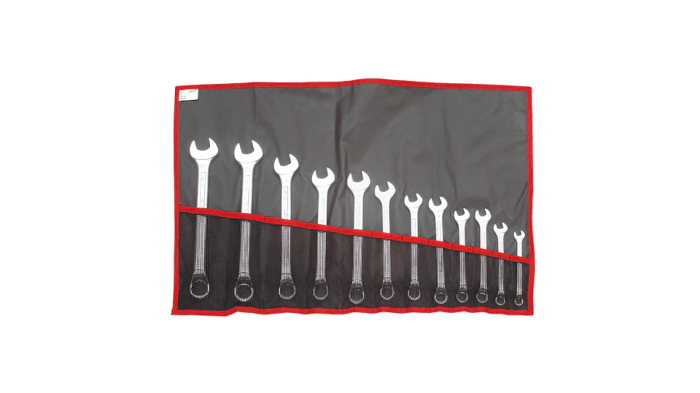 Facom 12-Piece Combination Spanner Set, 8 → 22 mm