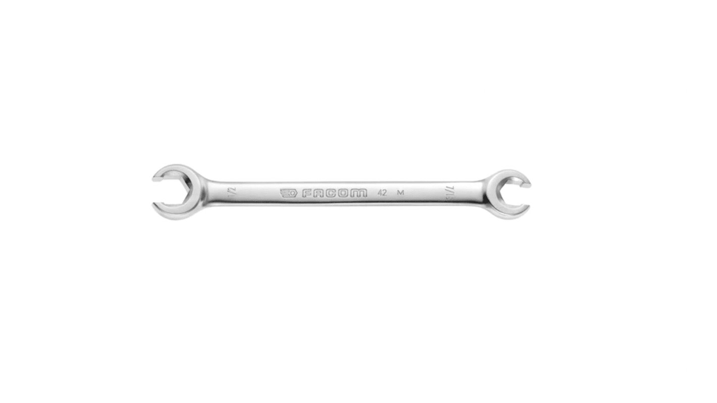 Facom Flare Nut Spanner, Imperial, Double Ended, 175 mm Overall