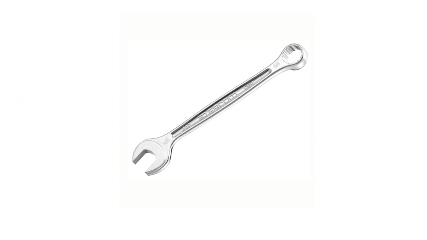 Facom Combination Spanner, Imperial, Double Ended, 224 mm Overall