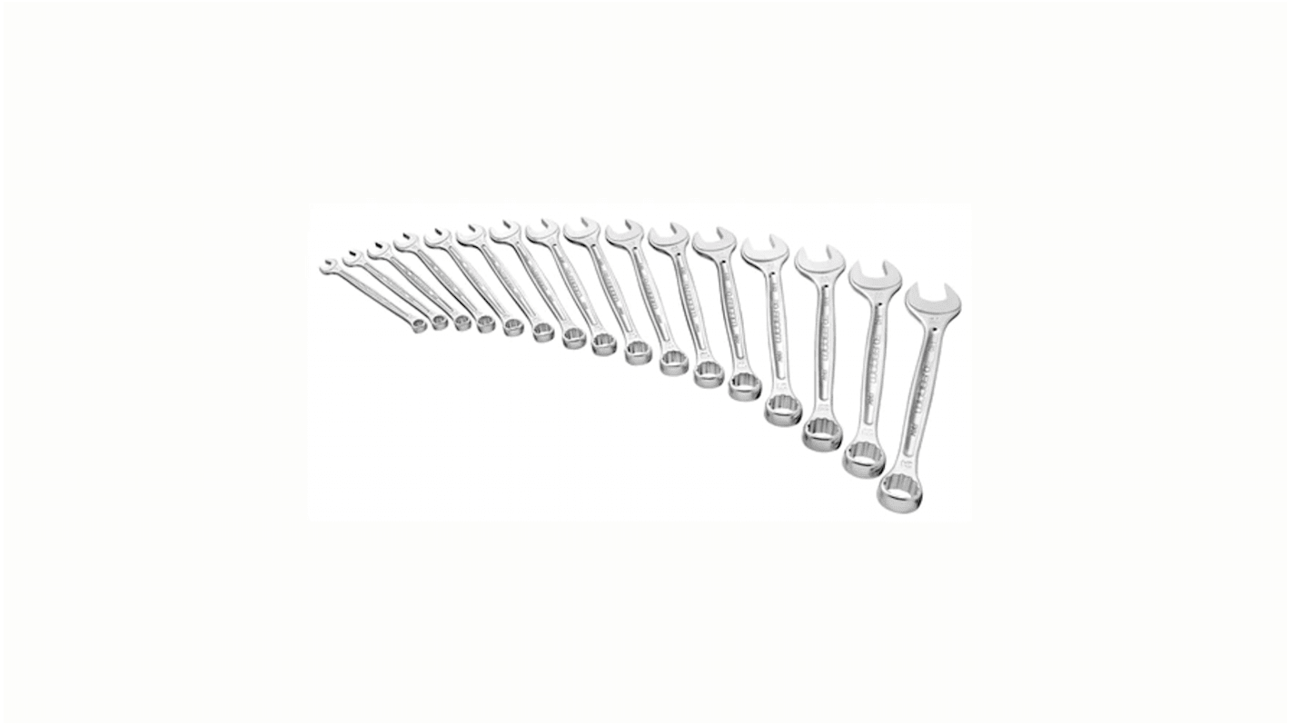 Facom 16-Piece Combination Spanner Set, 8 → 24 mm