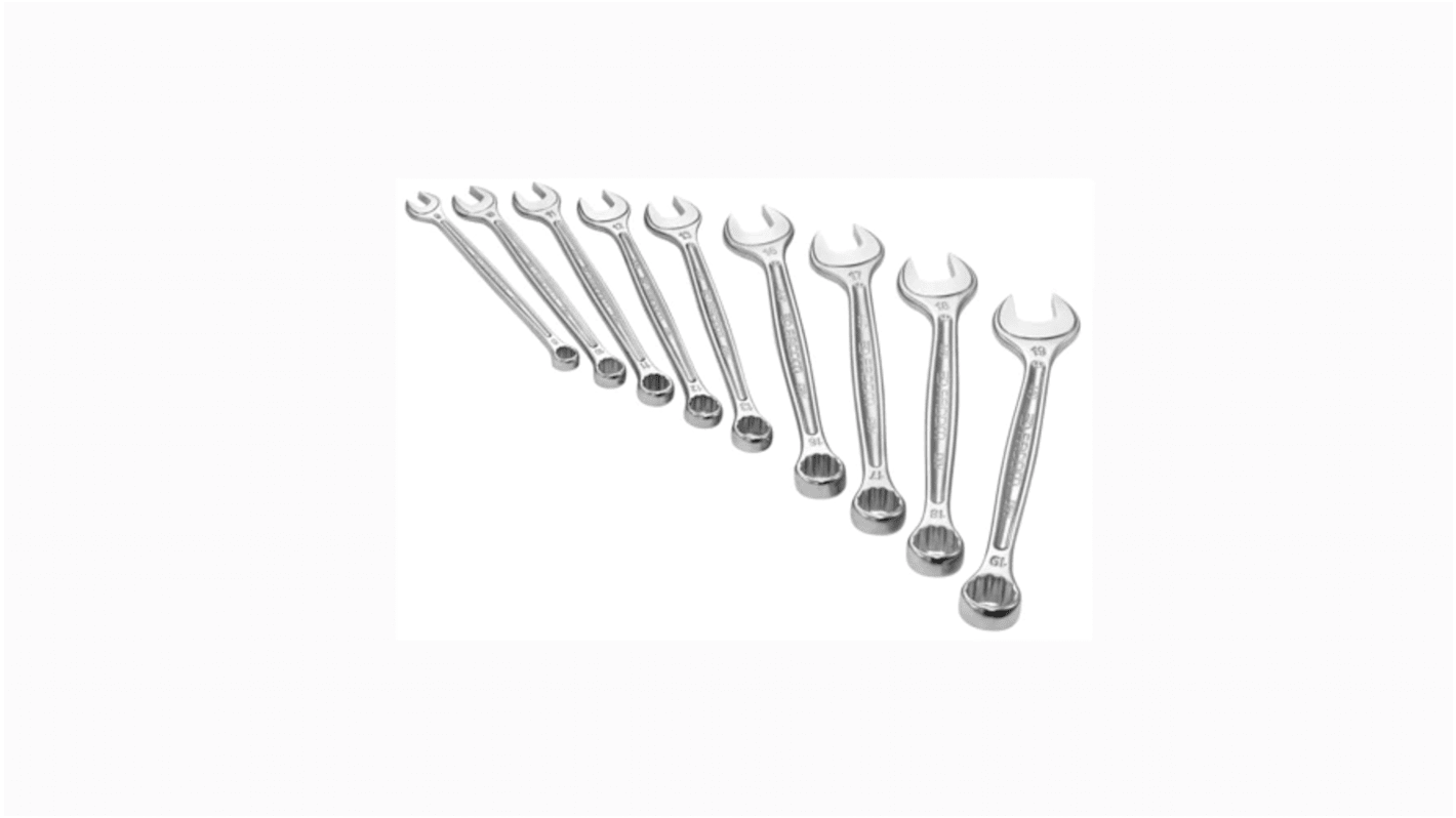 Facom 8-Piece Combination Spanner Set, 8 → 24 mm