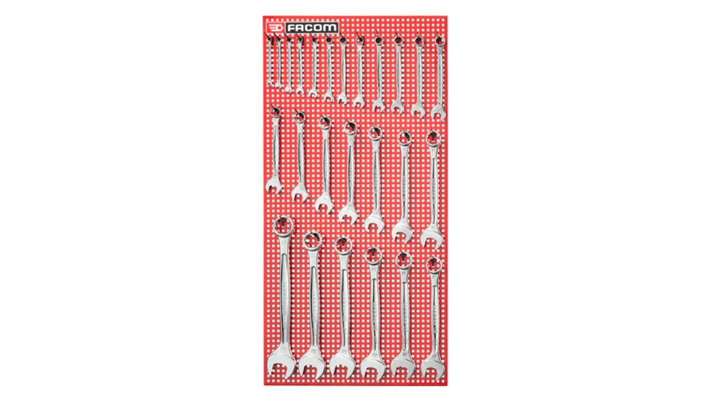 Facom 25-Piece Combination Spanner Set, 6 → 34 mm