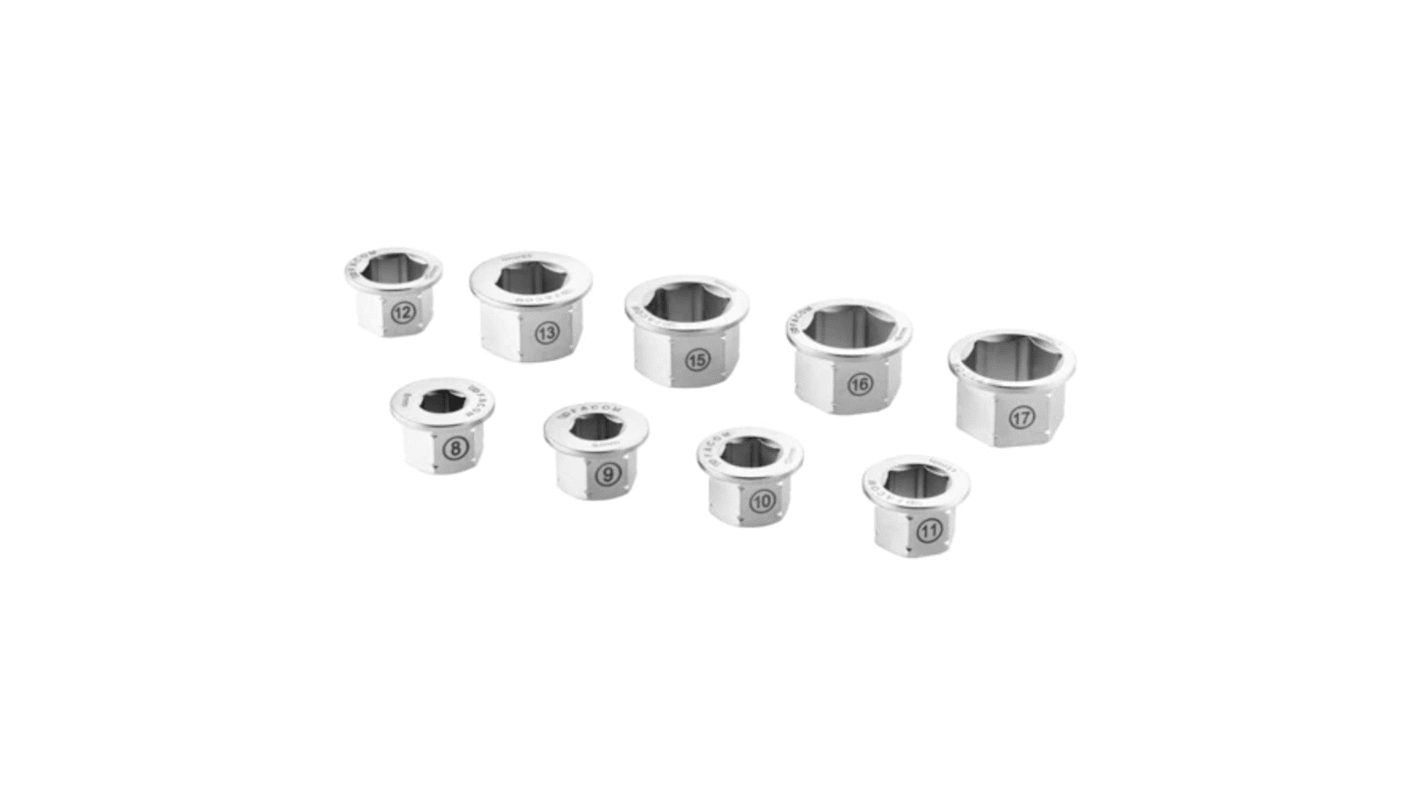 Facom 464 Series Reduction Bushes, 8 mm, 9 mm, 10 mm, 11 mm, 12 mm, 13 mm, 15 mm, 16 mm, 17 mm Insert