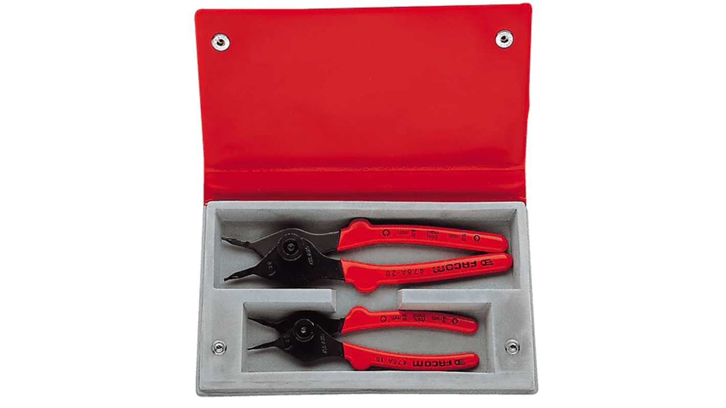 Facom 2-Piece Circlip Pliers, Straight Tip