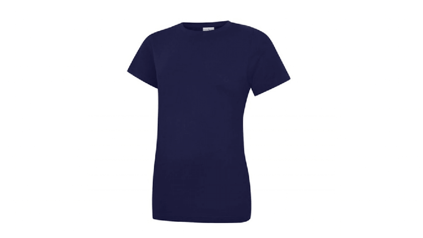 Uneek Damen T-Shirt, 100 % Baumwolle Marineblau, Größe 86cm