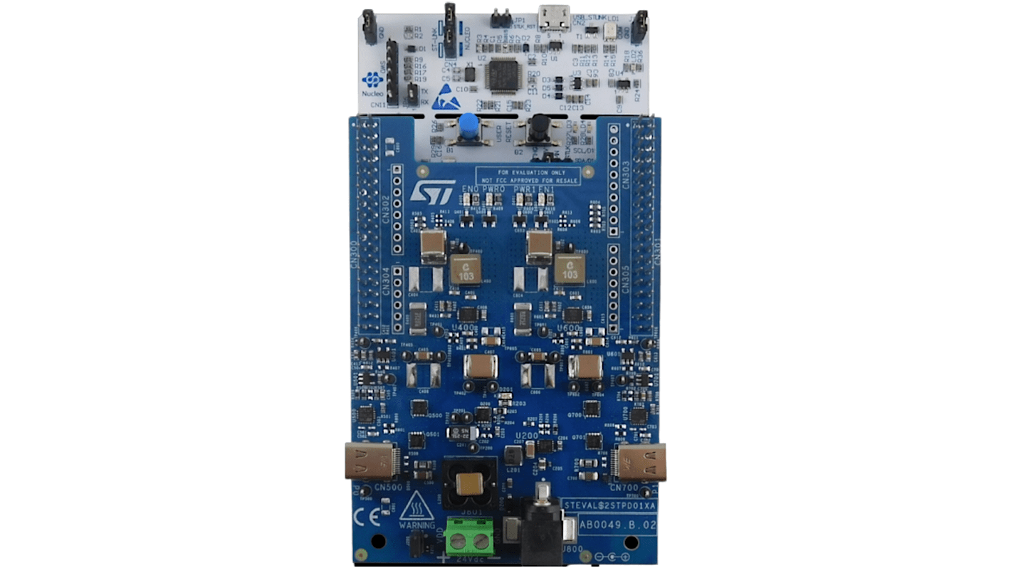 Placa de evaluación STMicroelectronics USB Type-C Power Delivery Eval Board - STEVAL-2STPD01