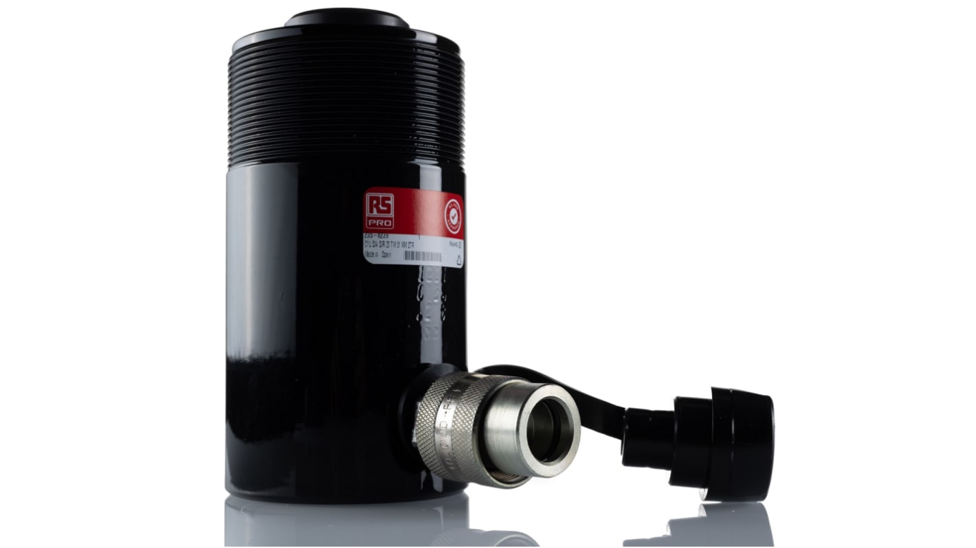 RS PRO Single, Portable General Purpose Hydraulic Cylinder, 23t, 51mm stroke RS