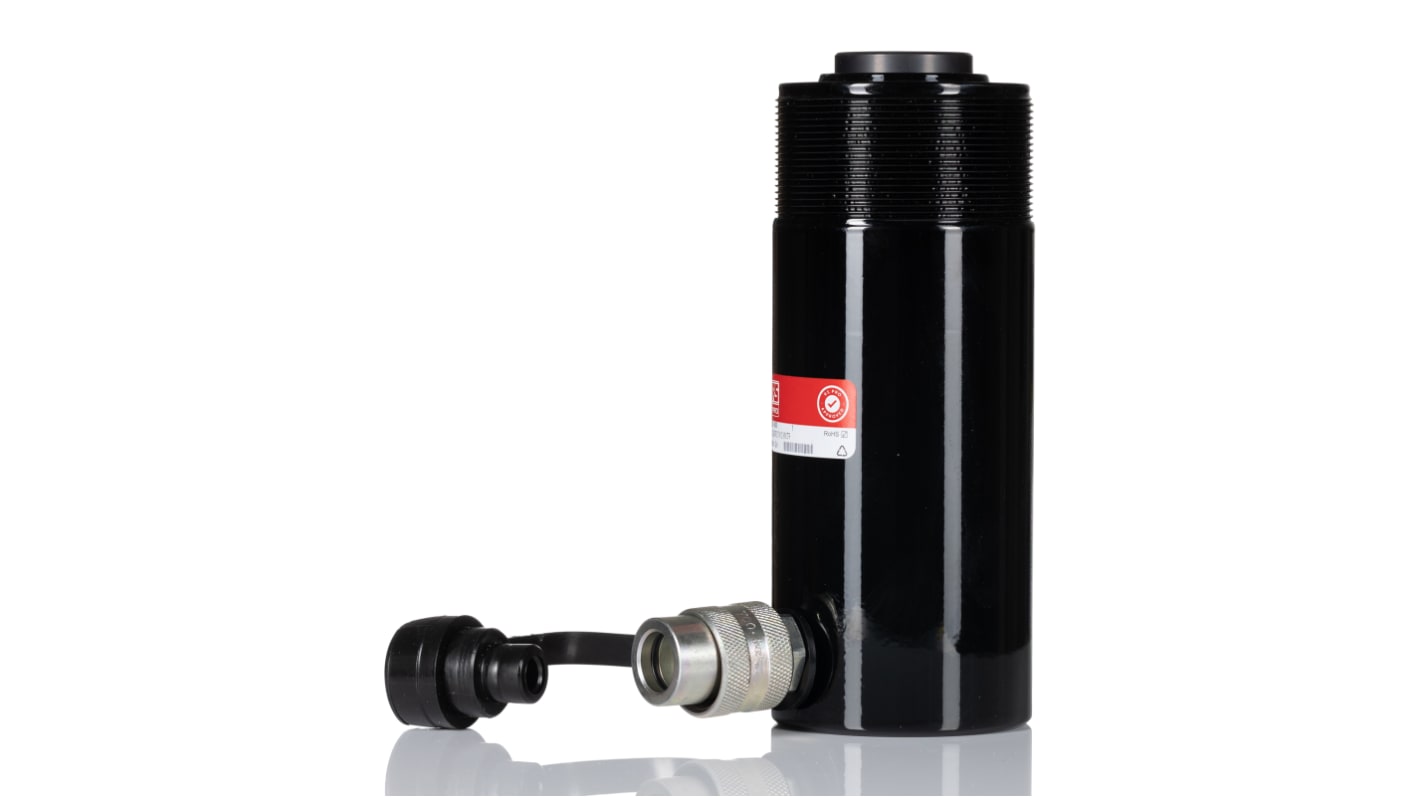 RS PRO Single, Portable General Purpose Hydraulic Cylinder, 23t, 102mm stroke RS