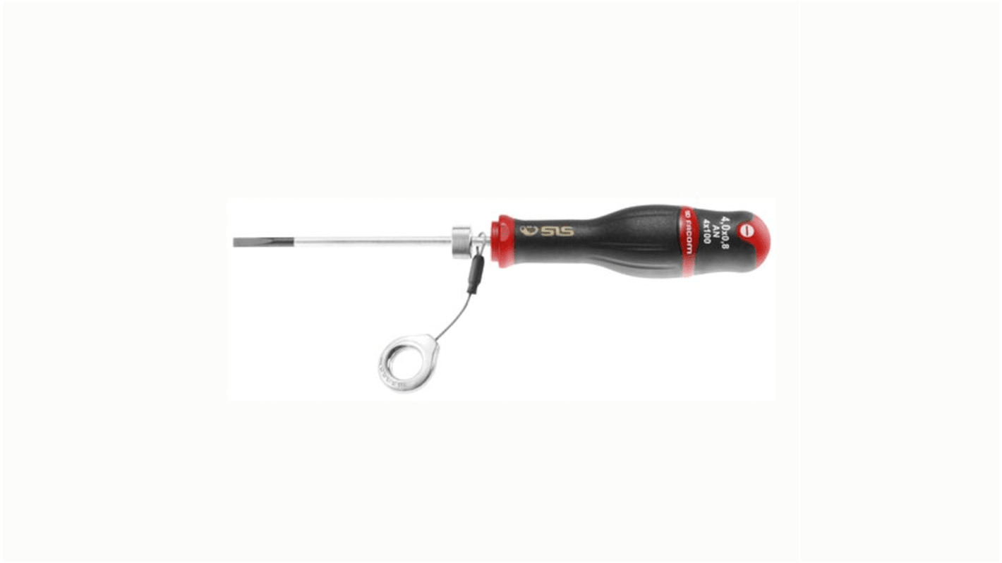 Facom Slotted Screwdriver, 4 mm Tip, 150 mm Blade, 259 mm Overall