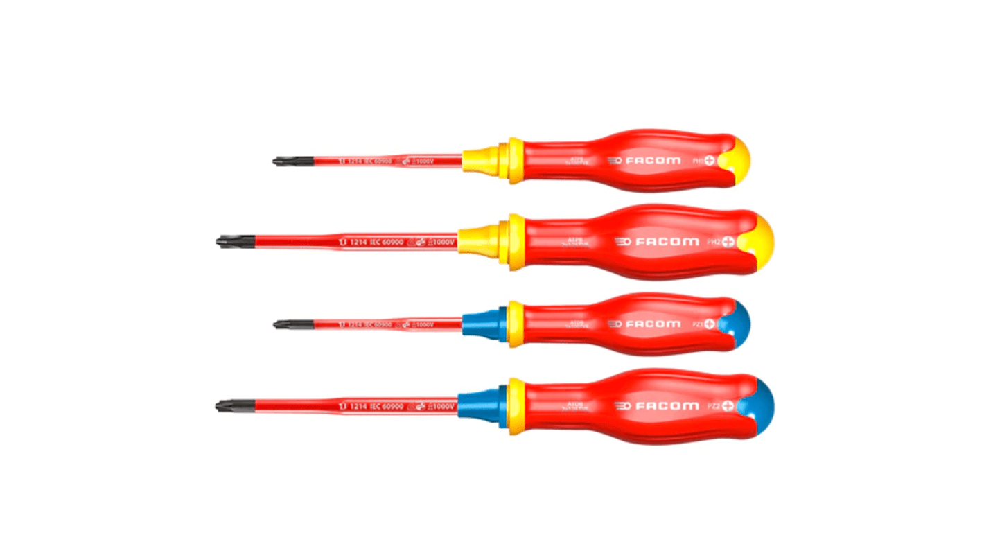 ATB.J8TVE Phillips; Pozidriv Insulated Screwdriver Set, 8Piece
