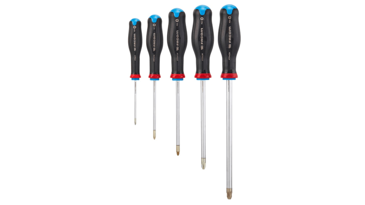 Facom Pozidriv Screwdriver Set, 5-Piece