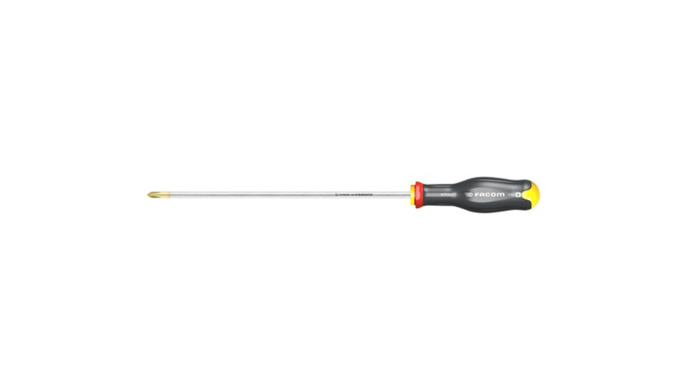 Facom Phillips  Screwdriver, PH2 Tip, 400 mm Blade, 520 mm Overall
