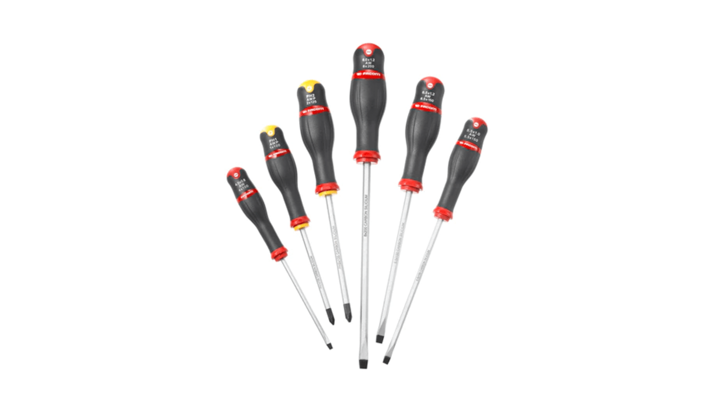 Facom Phillips; Slotted Screwdriver Set, 5-Piece