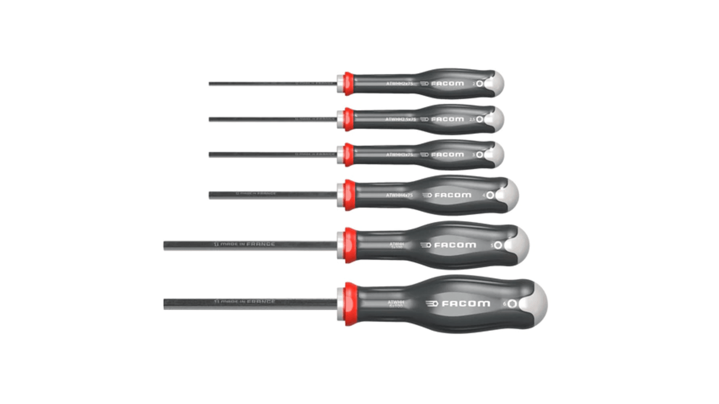 ATWHH.JT6 Hexagon Screwdriver Set, 6Piece RS