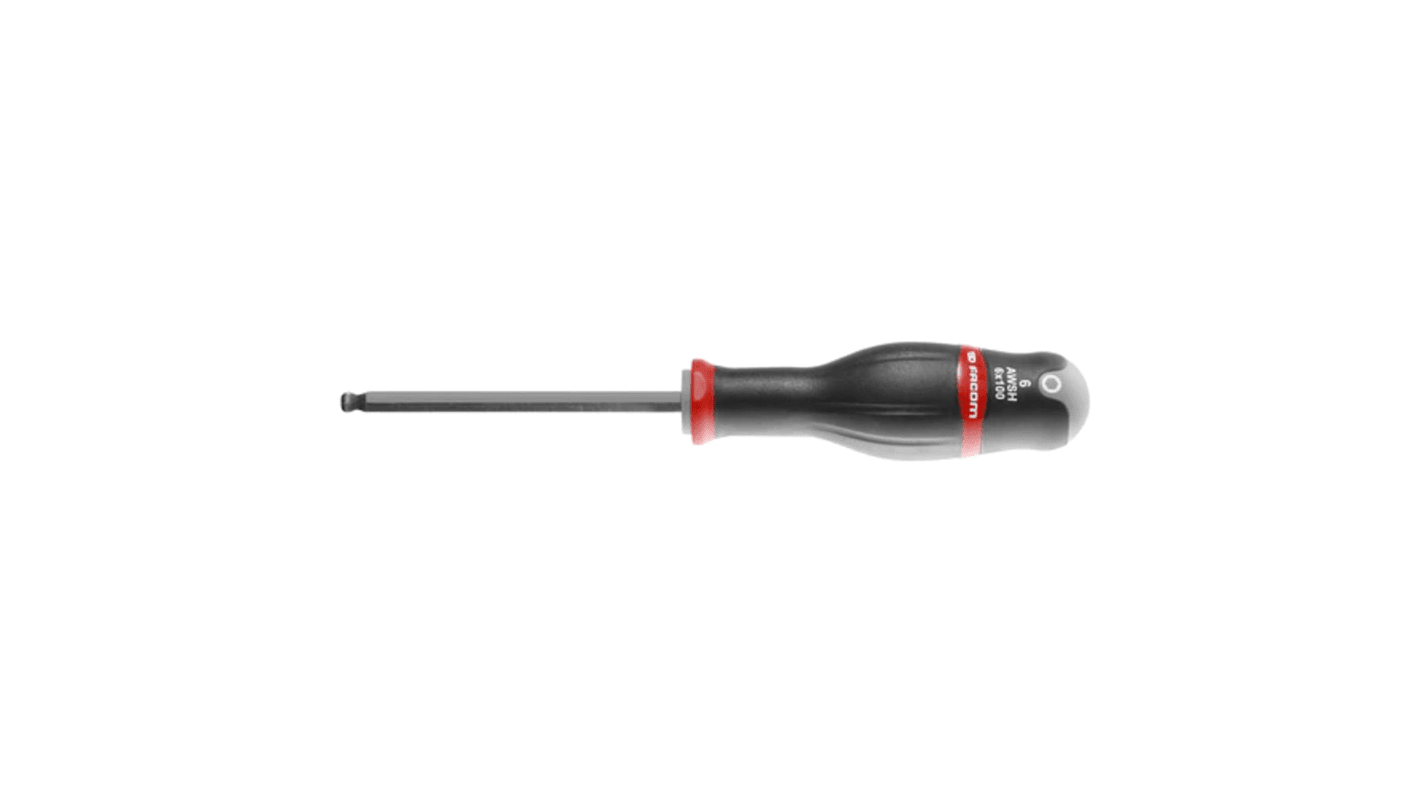 Facom Hexagon Screwdriver, 3 mm Tip, 75 mm Blade, 169 mm Overall