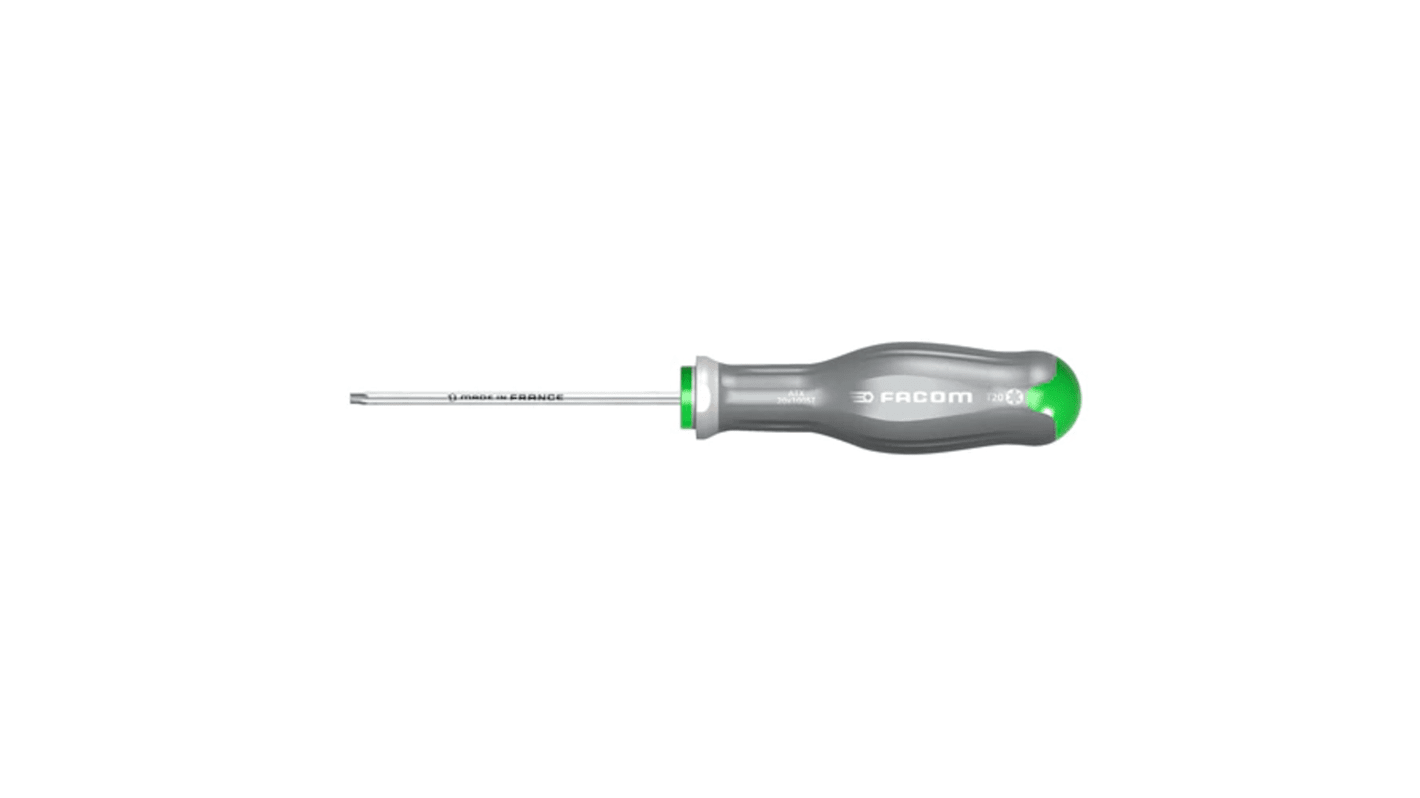 Facom Torx Screwdriver, T30 Tip, 125 mm Blade, 245 mm Overall