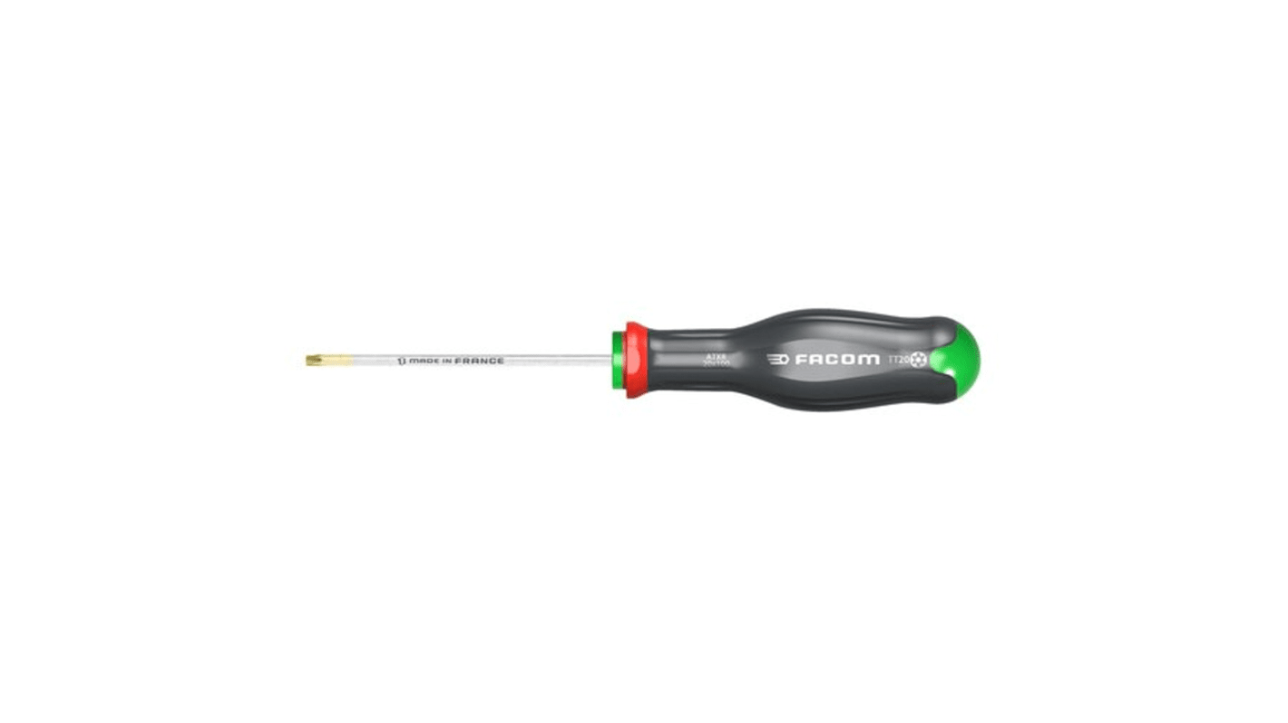 Facom Torx PLUS Screwdriver, IPR27 Tip, 100 mm Blade, 220 mm Overall