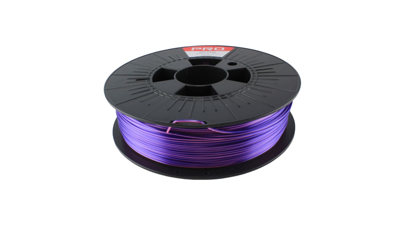 Filament do drukarki 3D PLA Magic Ø 1.75mm 300g Różowy/fioletowy RS PRO