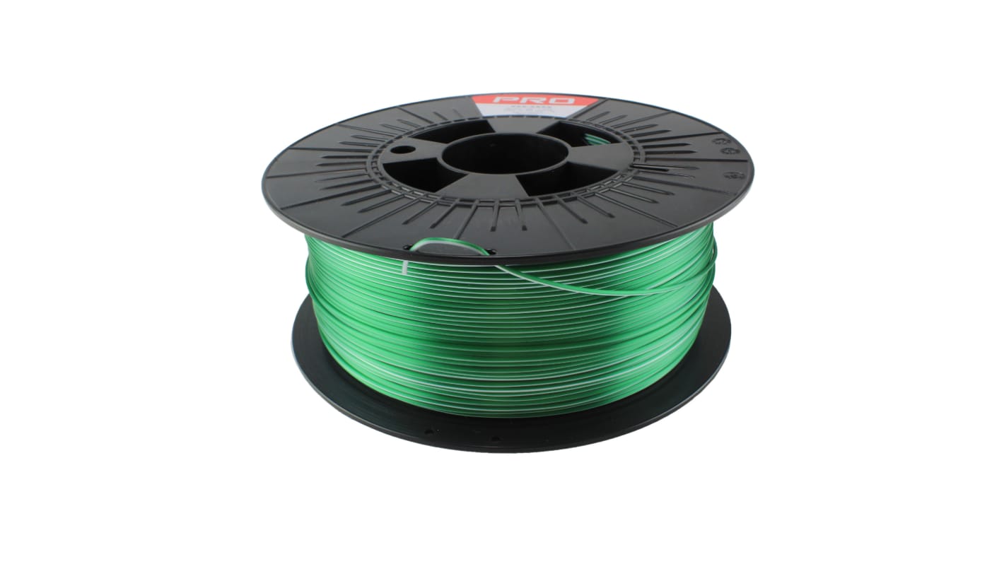 Filamento para impresora 3D, PLA Magic, 1.75mm, Verde/blanco, 1kg RS PRO