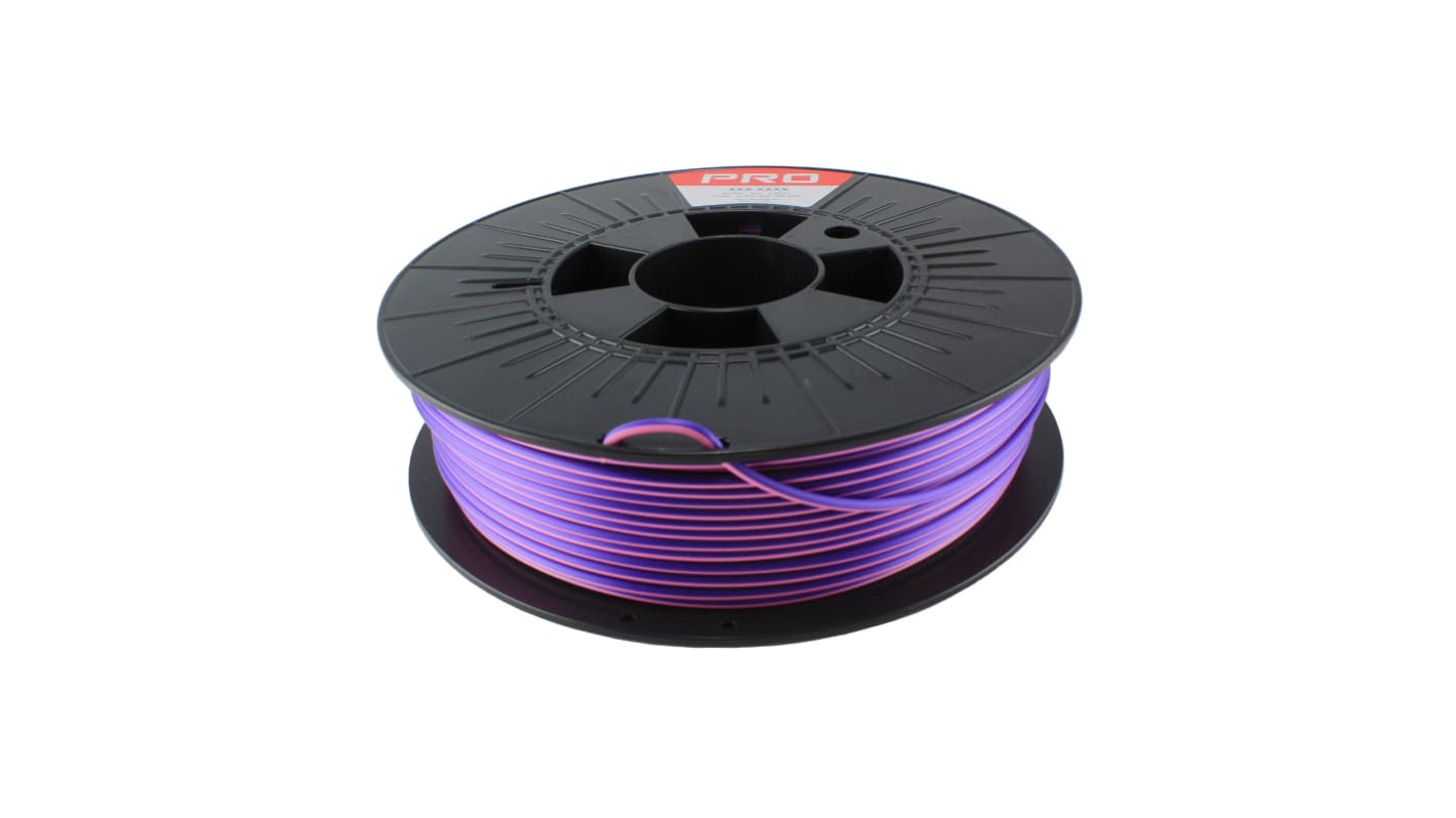 Filament do drukarki 3D PLA Magic Ø 2.85mm 300g Różowy/fioletowy RS PRO