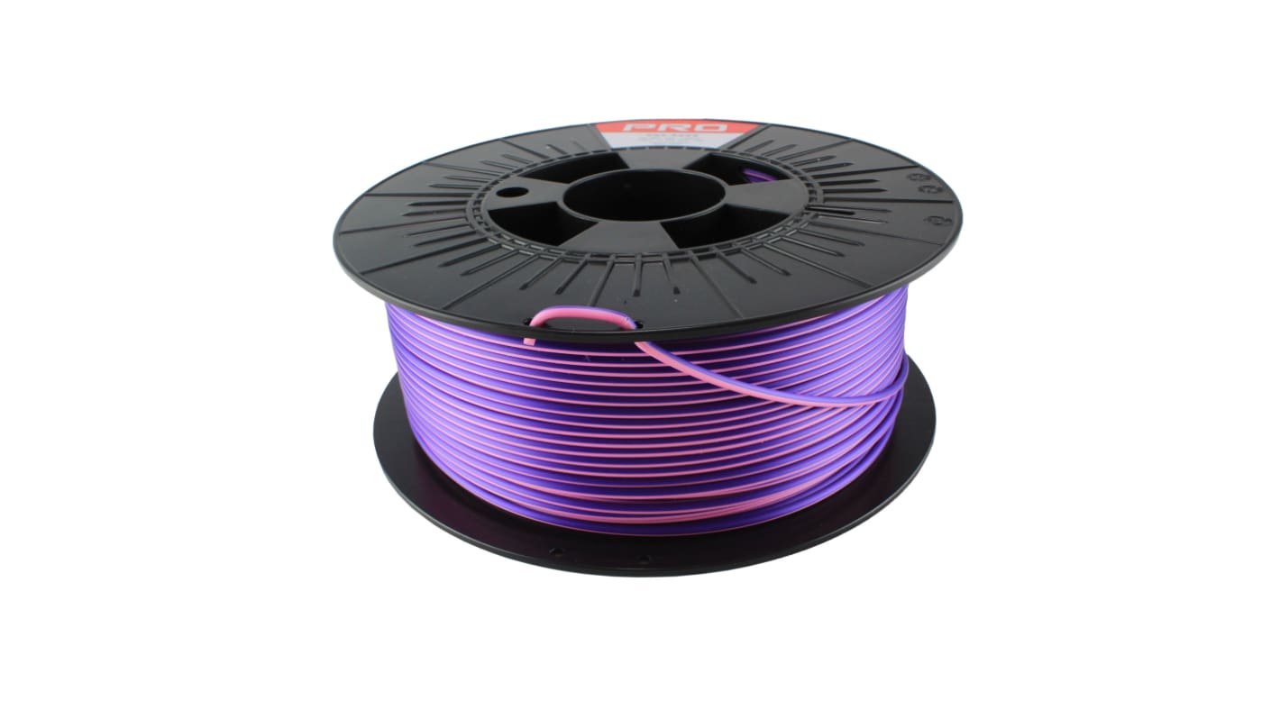 Filament do drukarki 3D PLA Magic Ø 2.85mm 1kg Różowy/fioletowy RS PRO