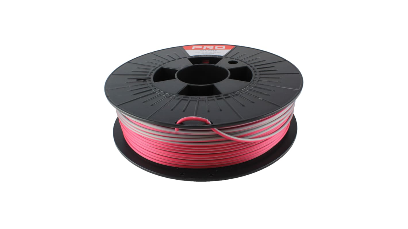 Filamento per stampante 3D RS PRO, PLA Magic, Lampone/argento, diam. 2.85mm