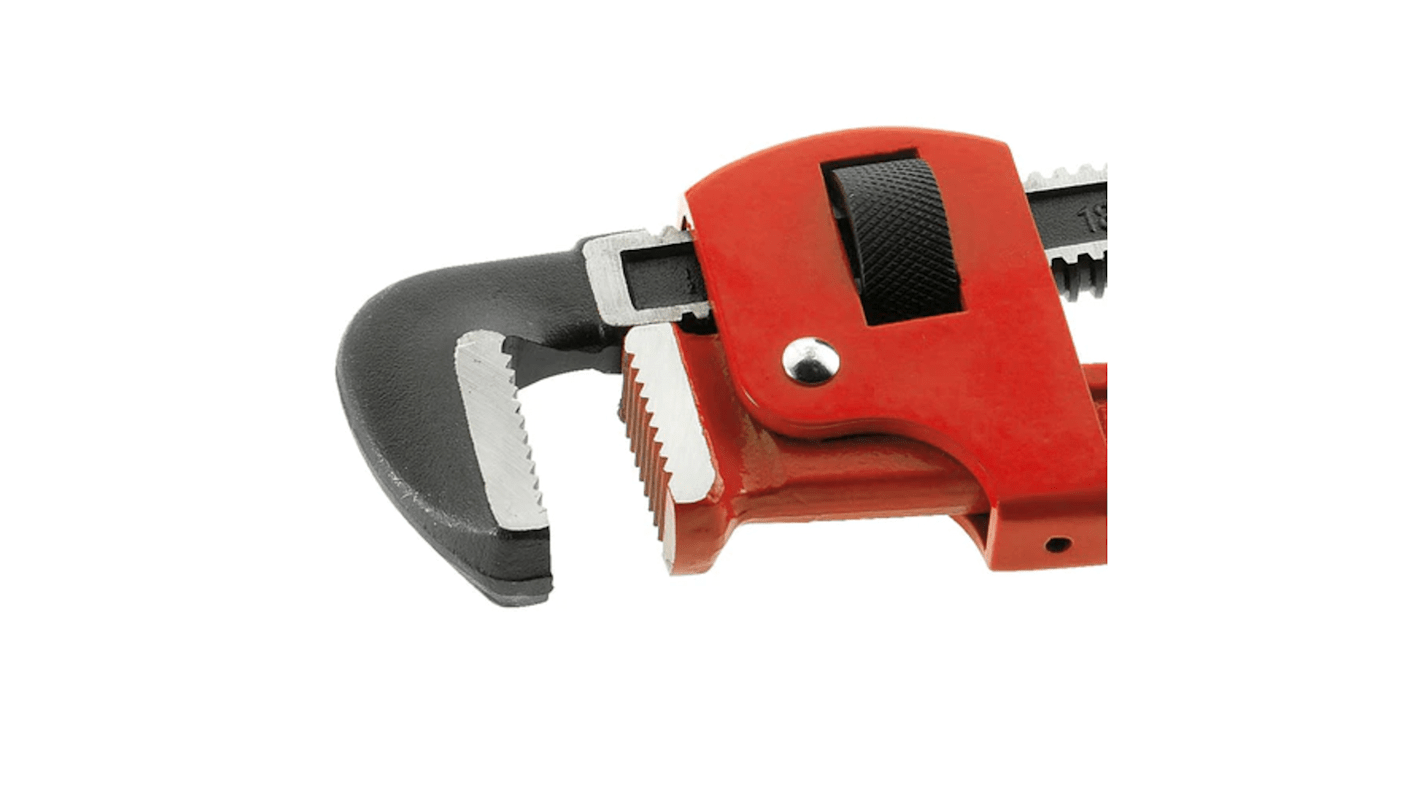 Facom Pipe Wrench, 200 mm Overall, 27mm Jaw Capacity