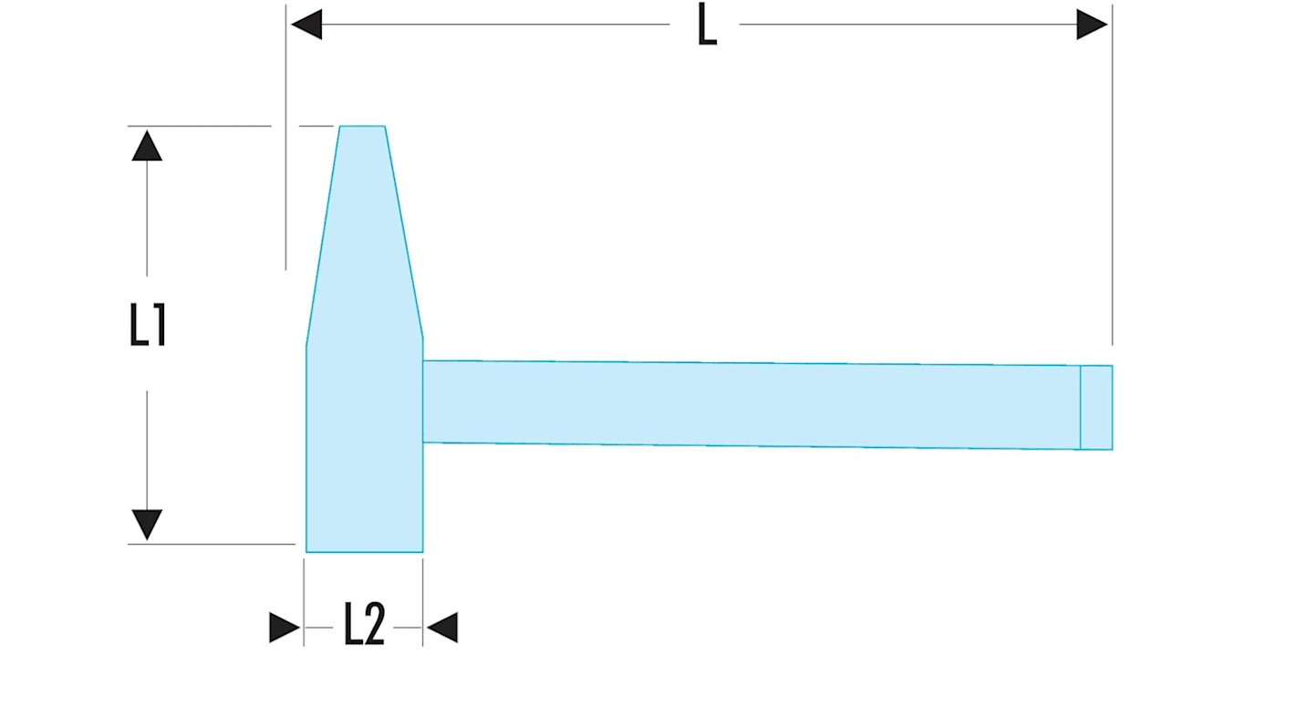 Kladivo, hmotnost: 250g Ocel, celková délka: 280 mm Facom