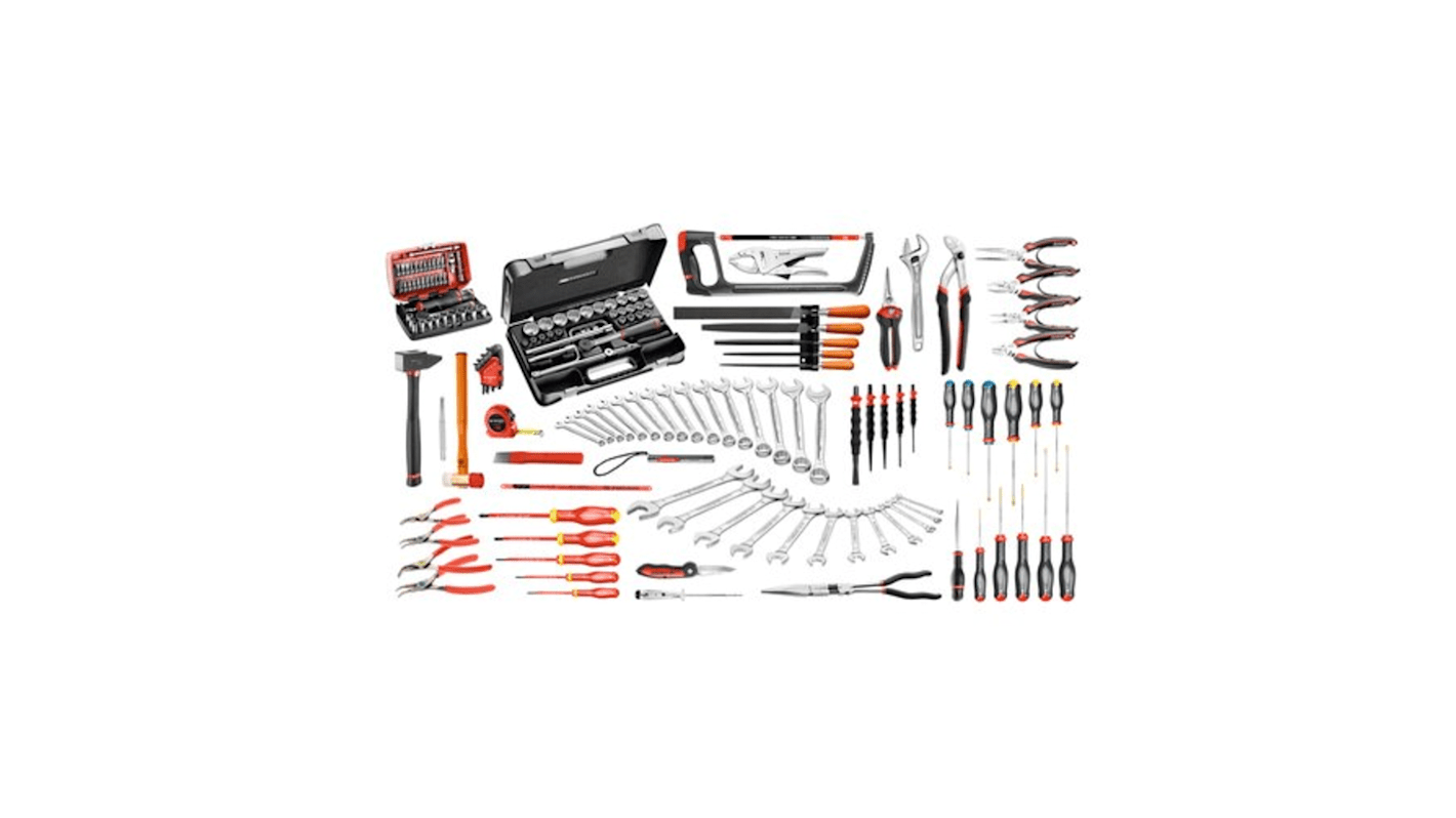 Kit di utensili per Set di utensili per manutenzione industriale Facom, 165 pezzi