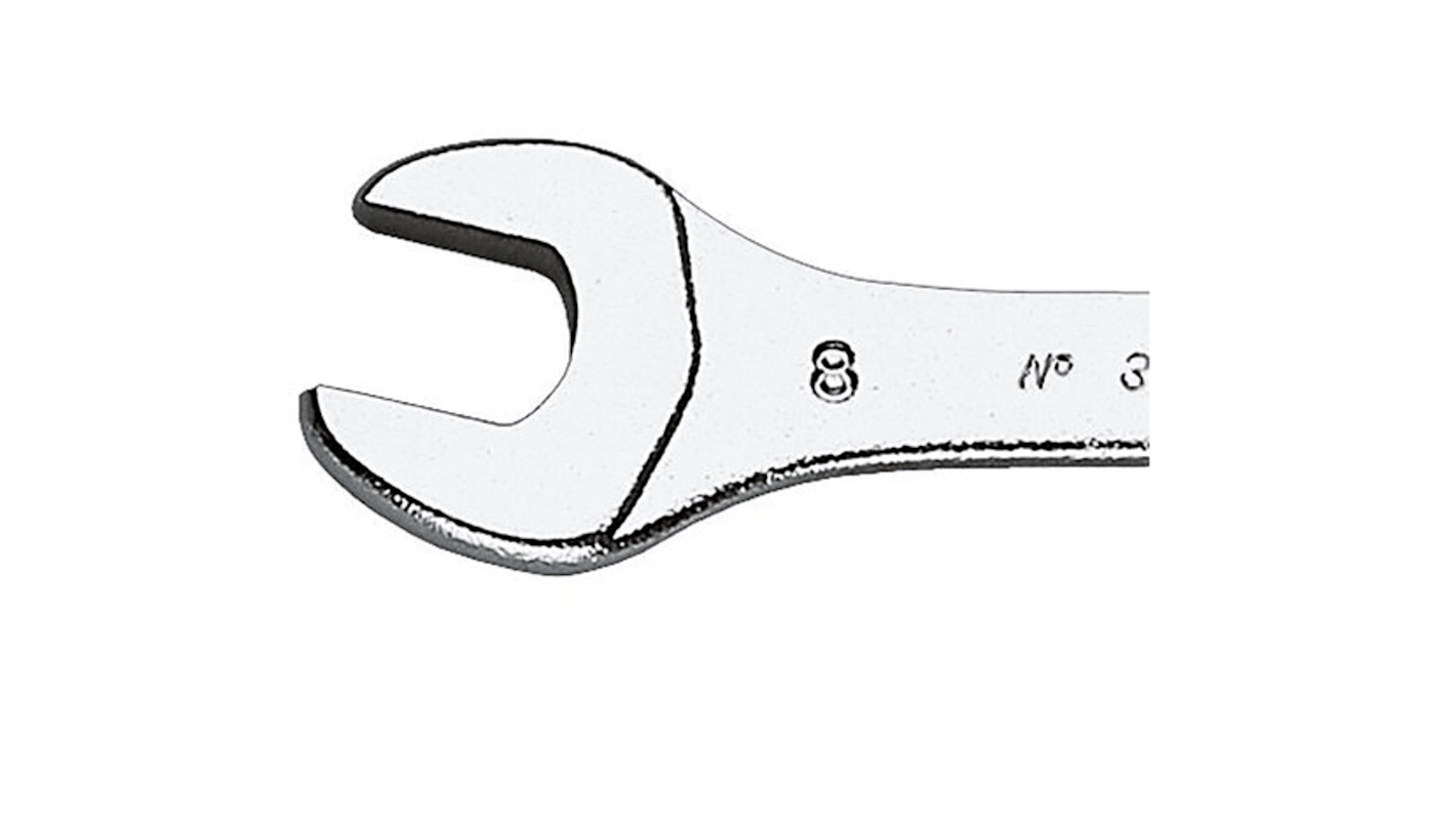 Facom Open Ended Spanner, 12mm, Metric, Double Ended, 120 mm Overall