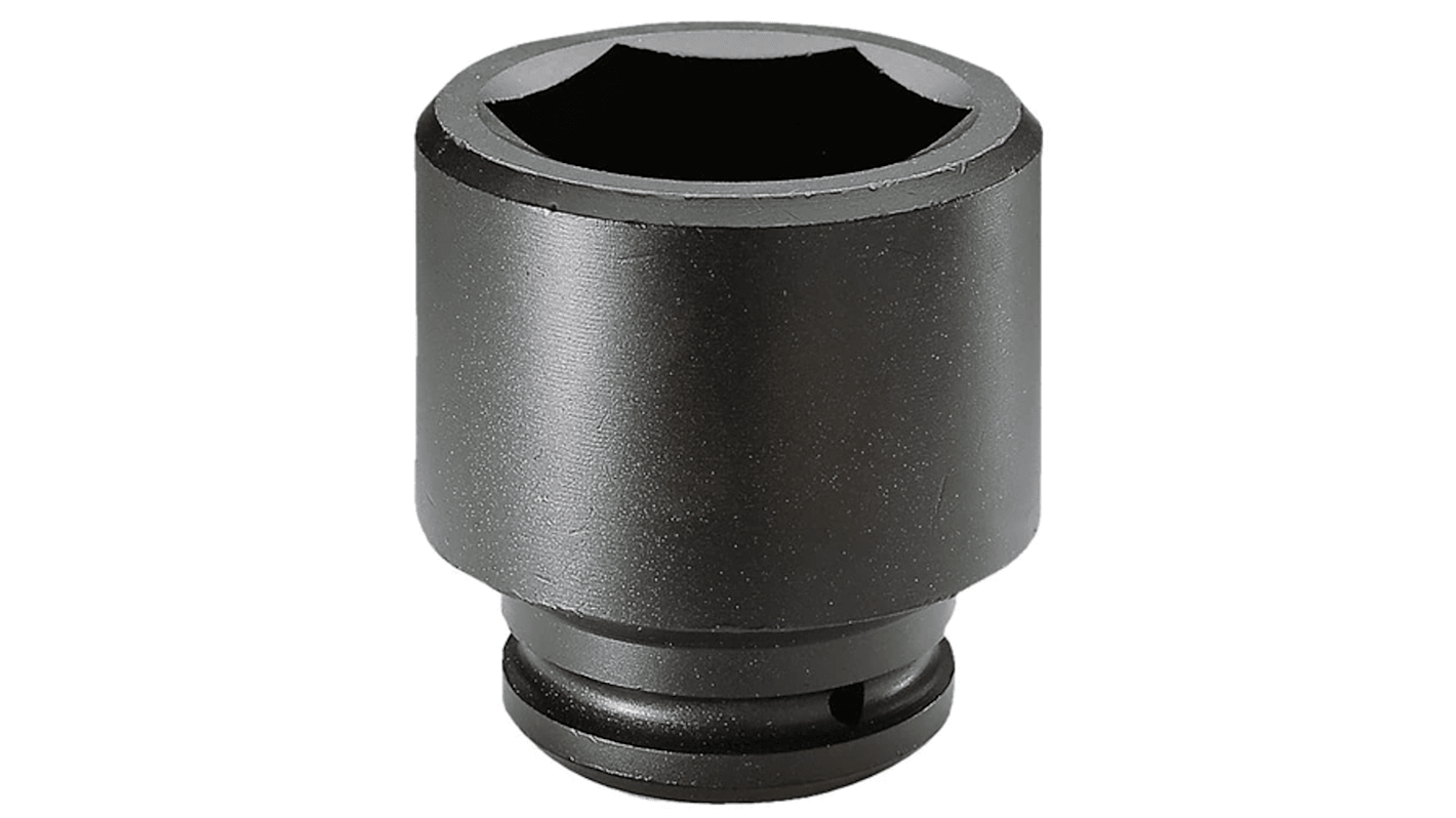 Facom 55mm, 1 1/2 in Drive Impact Socket Standard Impact Socket, 90 mm length