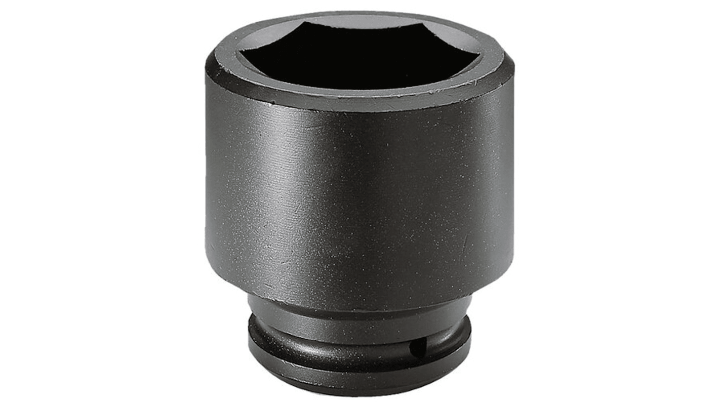 Facom 90mm, 1 1/2 in Drive Impact Socket, 118 mm length