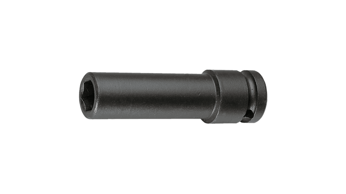 Facom 19mm, 3/4 in Drive Impact Socket Deep Impact Socket, 90 mm length