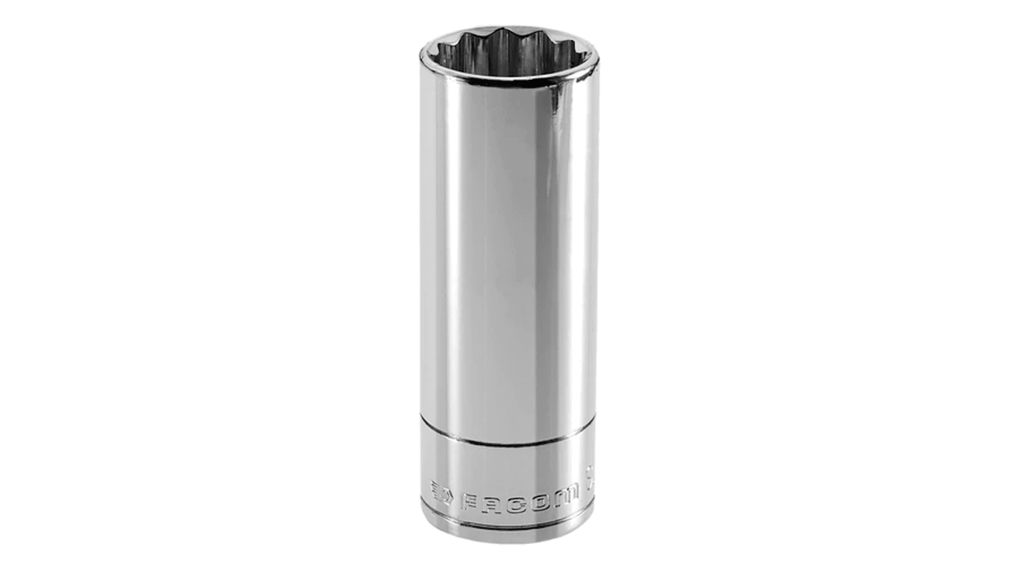 Facom 3/8 in Drive 13mm Deep Socket, 12 point, 55 mm Overall Length