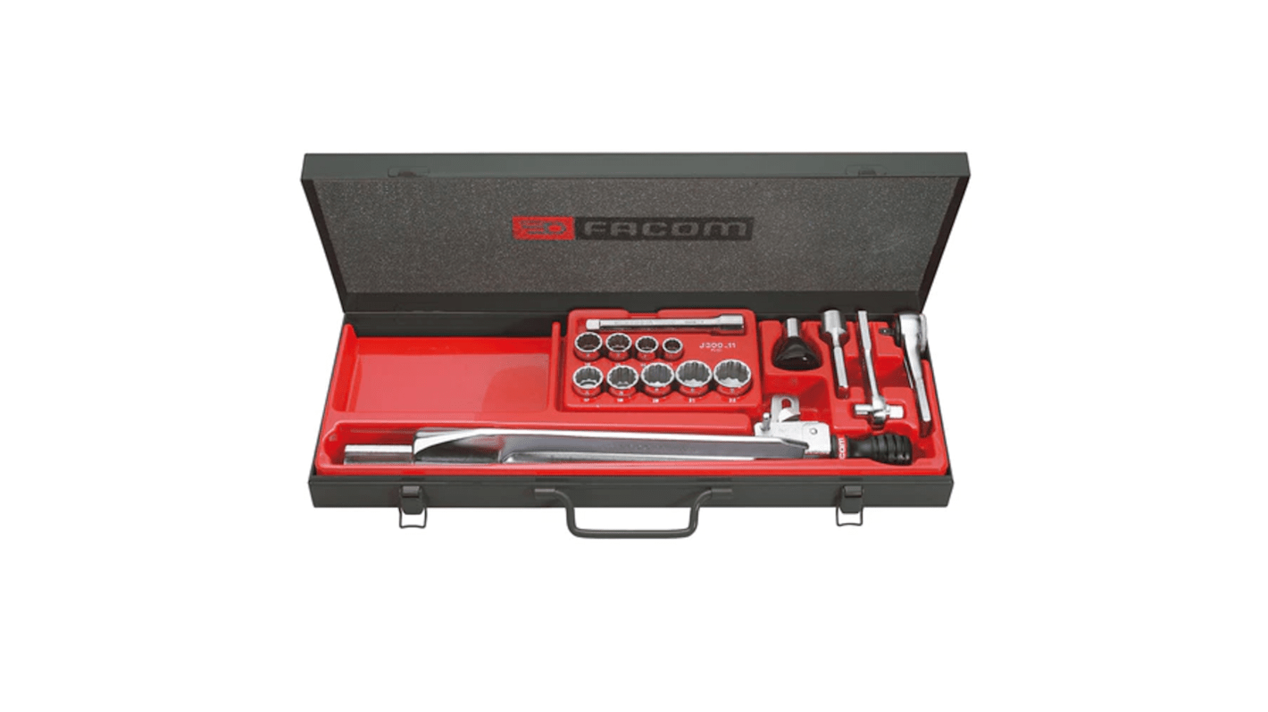 Facom Mechanical Torque Wrench Set, 10 → 200Nm, 3/8 in Drive, Square Drive